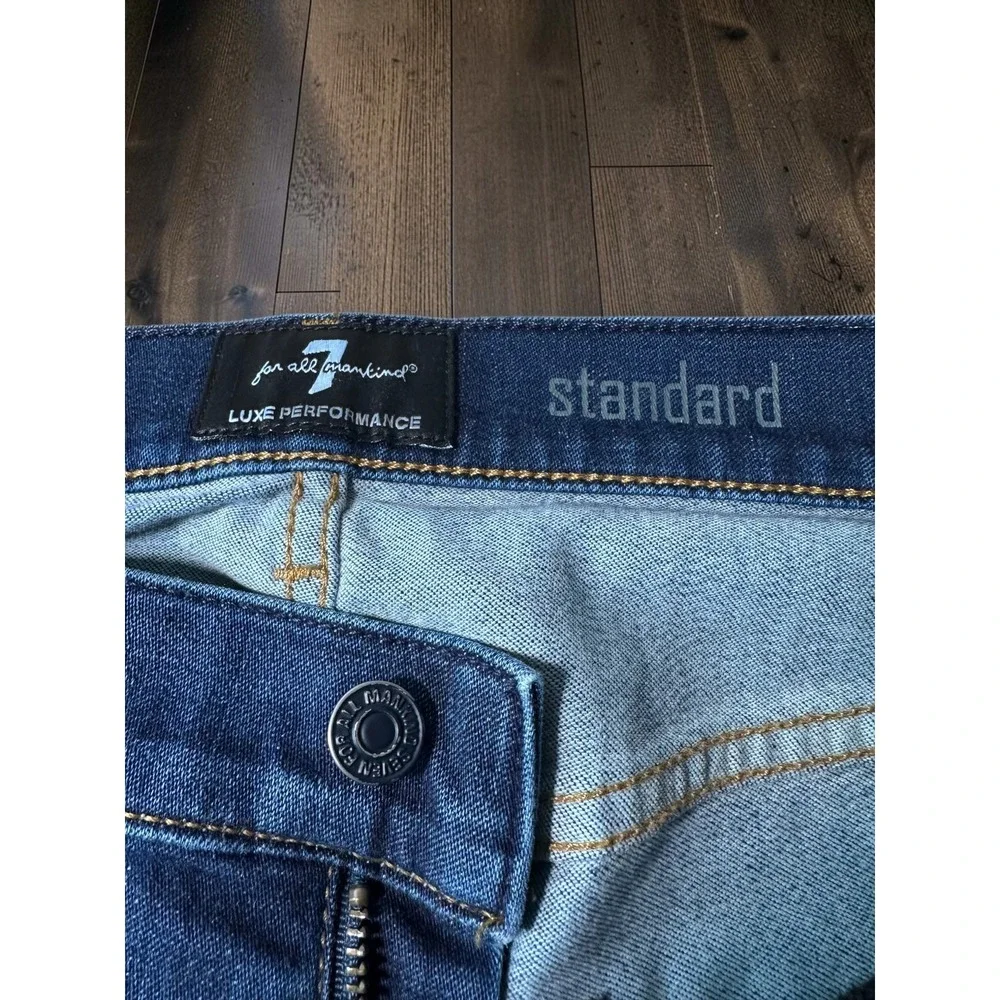 7 For All Mankind Standard Jeans Mens 32 Blue Luxe Performance Denim Designer